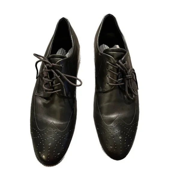 Ecco | Shoes | Mens Ecco Black Pebble Leather Wingtip  display picture 3